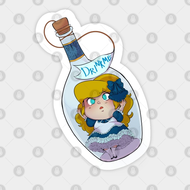 Chibi Alice in Wonderland Sticker by alg813